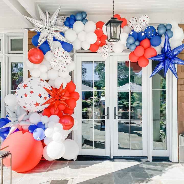 Buy Sale Silver Royal Blue Balloons Arch Kit Garland for Party