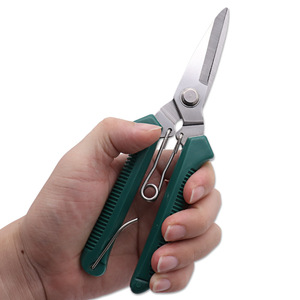 Lu Ban's Work Stainless Steel Pruning Shears Green Plastic Handle Bypass For Fruit <b>Trees</b> - Product Image 1