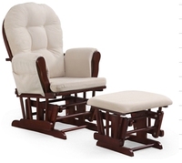 Lire pour expédier accoudoir européen du milieu du siècle en forme de main meubles pépinière oreiller Fs repose-pieds en bois massif planeur chaise à bascule