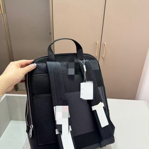 77 Men's Genuine Leather <b>Backpack</b> Black 13 Inches Top Grain Cowhide Business Travel <b>Laptop</b> <b>Backpack</b> - Product Image 3
