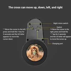 2x-7x Zoom Image Head-Mounted Monocular Night Vision Goggles Stabilized HD Screen Rechargeable Battery Aluminum - Product Image 3