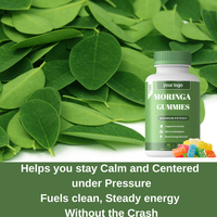 Gummies de Moringa XAHS pour adultes, certifiées Halal, extrait de feuilles de Moringa, superaliment riche en antioxydants, vitamines, énergie, relaxation intestinale, amélioration de la santé