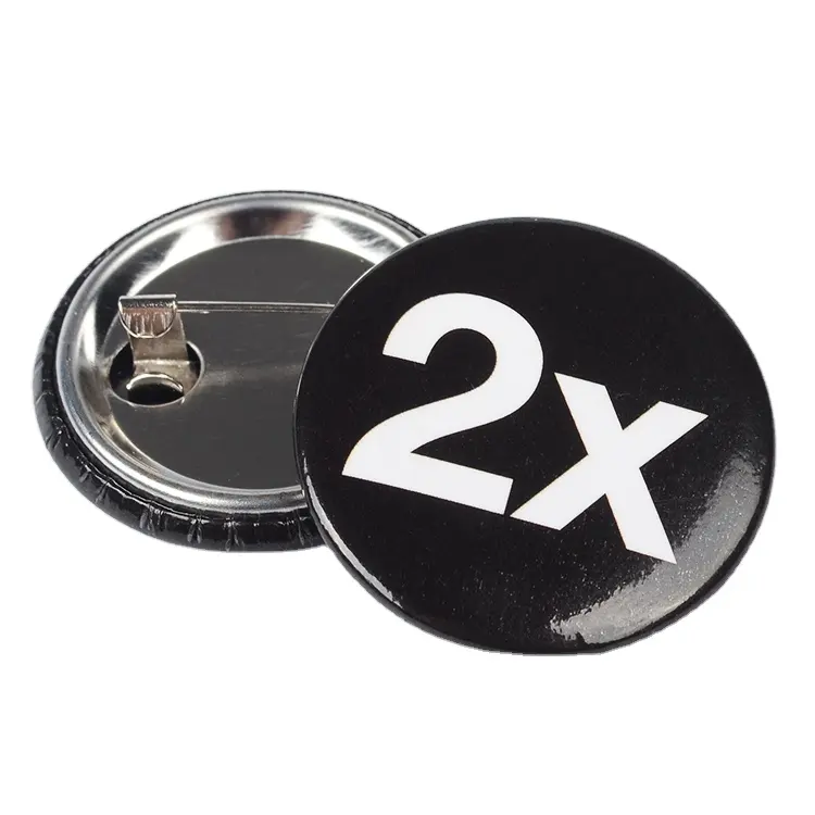 promotional 25mm 38mm 50mm custom logo round badge pin button