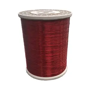 Huawang fio de cobre esmaltado, china, fábrica, 18 awg, preço, enrolamento plano, para máquina de solda, fio de bobina de cobre