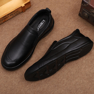 Mocasines de Cuero Genuino para Hombre, con Punta Redonda, Sin Cordones, Suela de Goma Suave, para Oficina, Carrera, Vestir, Primavera, con Forro de Cuero Genuino - Product Image 2