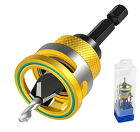 Four-Blade Countersink Drill Bit Alloy Cone Drill Adjustable Depth Step Hidden Screw Countersink Head