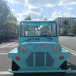 Voiture électrique de tourisme rétro bleu ciel 4 places, couleur personnalisée, faible bruit, pour les voyages en extérieur - Product Image 5