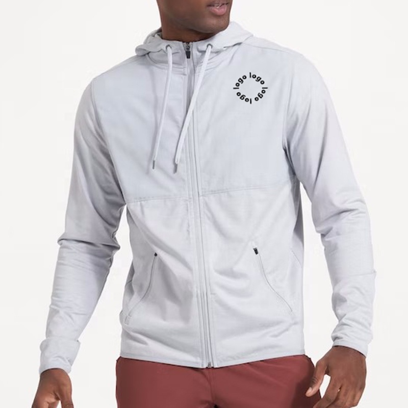 Printed Zip-up Gym Custom Jacket