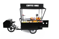 Vente flash Nouveau Tricycle électrique à hot-dogs avec grill et friteuse Moteur 500W Cuisine mobile portable
