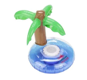 Hot Sale Outdoor Pool Waterproof Floating Coconut Palm Evade Glue Bluetooth Speaker Speaker Toy Floating Bluetooth Speaker