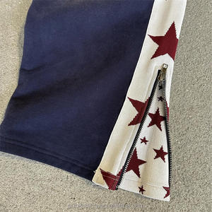 Vente en gros, pantalon de survêtement évasé personnalisé, jogging évasé haute qualité pour homme, pantalon de survêtement évasé fendu en coton décontracté avec fermeture éclair - Product Image 5