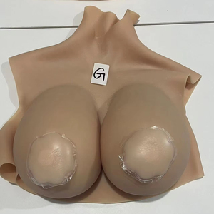Forme de poitrine à col haut réaliste mâle à femelle Silicone seins faux seins avec B-G pour Crossdresser Sissy travesti Cosplay - Product Image 6