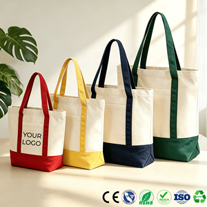 Eco Friendly Custom Logo Canvas Tote Bag Wholesale Heavy Duty Large Capacity Recycled Cotton Shopping Bag with logo