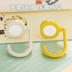 Novelty <b>Hooks</b> Round Detachable <b>Hook</b> For Bag Backpack Desk Office Use Milky White Blue Yellow Color Options - Product Image 4