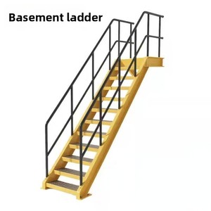 Moderne buitentrap met glazen leuning, van duurzaam aluminium, met antislip ontwerp - Product Image 1