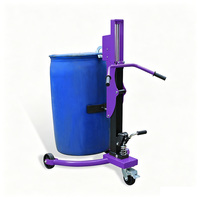 Chariot à tambour hydraulique 350 kg DT350C avec élévateur de palettes à angle droit et grappin automatique bec d'aigle