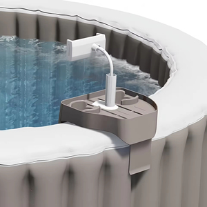 Clip-on <b>Pool</b> Cup Holder Phone Holder Plastic Environmental Friendly Beverage Drink Tray Summer <b>Accessory</b> Home Relaxation - Product Image 1