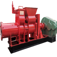 Machine à briques creuses en argile rouge, machine à fabriquer des blocs d'argile, petite extrudeuse de briques en argile, haute compactness