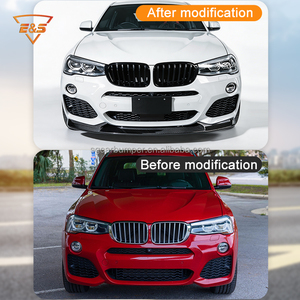 Divisor Delantero de Fibra de Carbono Estilo 3D para BMW X3 F25 X4 F26 <span class=keywords><strong>M</strong></span> Sport MT, Kit de Carrocería, Autopartes - Product Image 5