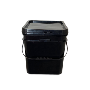 Wholesale Black <strong>Plastic</strong> <strong>Drums</strong> 20l Large Pail <strong>Plastic</strong> Bucket with Handle and Lid for Sale - Product Image 1