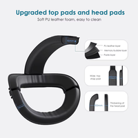 Sangle Elite de haute qualité pour accessoires Meta Oculus Quest 3/Quest3S avec batterie 8000 mAh écouteur RGB lumière VR serre-tête