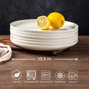 Platos de Porcelana Blancos para Cena, Personalizados por Fabricantes Chinos, Platos de Cerámica Económicos al por Mayor para Restaurantes con Logotipo en el Mercado - Product Image 4