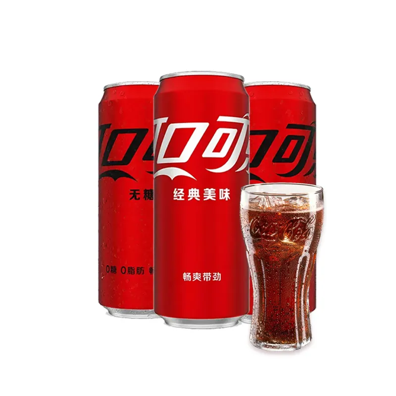 Coca-Cola refrigerantes por atacado, latas de 330ml, lanches exóticos, bebidas carbonatadas originais, cola