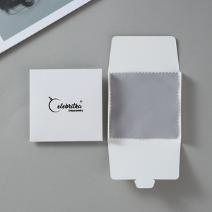 Chiffons de nettoyage pour bijoux en argent avec logo personnalisé, pour bague, collier, bijoux, en microfibre, emballés individuellement - Product Image 6