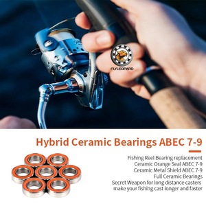 Roulements à billes en céramique Flyleopard S686 6x13x5mm, hybrides en acier inoxydable, conception ouverte pour équipement de pêche - Product Image 3