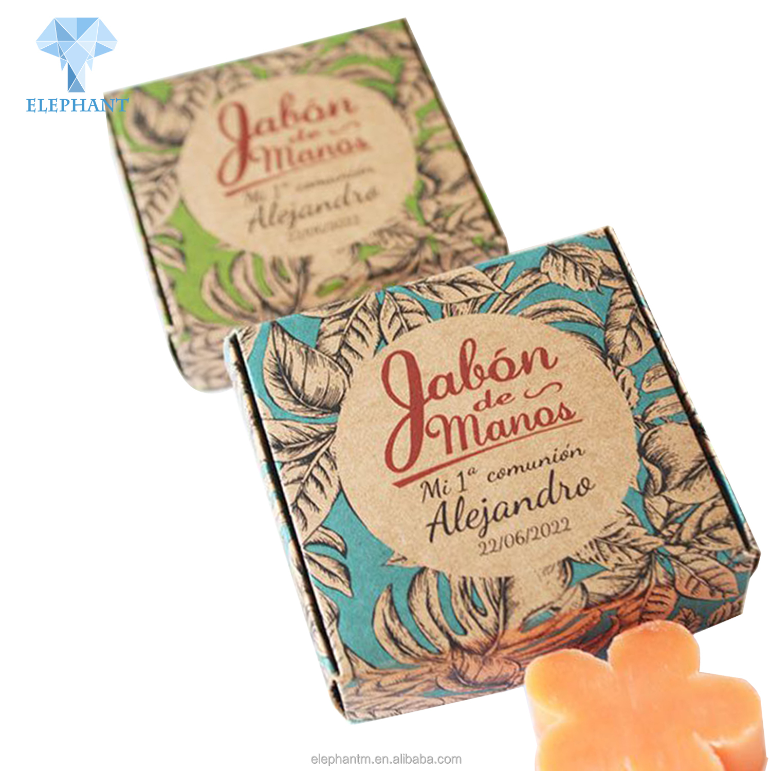 Custom Logo Kraft Paper Candle Gift Card Box Folding Packaging