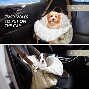 Bolsa de Transporte <span class=keywords><strong>para</strong></span> Mascotas Acolchada de Lujo con Logotipo Personalizado, Asiento de Coche <span class=keywords><strong>para</strong></span> Mascotas con Interior Ultra Suave y Esponjoso, <span class=keywords><strong>Cama</strong></span> Portátil <span class=keywords><strong>para</strong></span> Viajes - Product Image 3