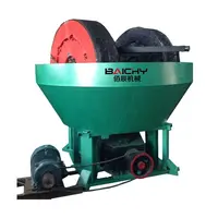 Broyeur à Panier Humide Chinois 1200 1100 pour le Broyage de Gravier et de Minerai d'Or, Prix de Vente, Exploitation Minière, Broyeur à Panier Humide à 3 Rouleaux pour l'Or