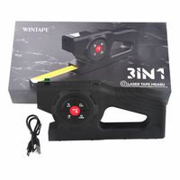 Mètre Laser Numérique Wintape 3-EN-1 avec Écran IPS 2.0", Mesure de Distance Précise 50M, Marque de Position Laser Vert Métrique