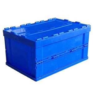 <span class=keywords><strong>Caisse</strong></span> pliable empilable et réutilisable <span class=keywords><strong>avec</strong></span> <span class=keywords><strong>couvercle</strong></span> verrouillable pour la logistique en circuit fermé, réduit le volume de retour vide de 70 % - Product Image 2