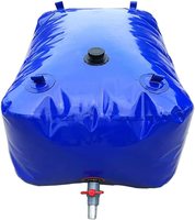 Bollison – Réservoir d'eau portable en bâche PVC pour l'irrigation / Cuve souple en plastique pour l'eau / Stockage d'eau