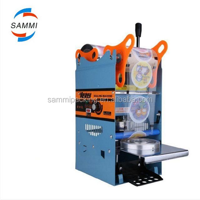 Machine à sceller électrique manuelle, thermoscelleuse pour gobelet de thé au lait, bubble tea