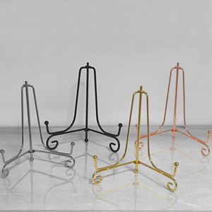 Foldable Iron Display Stand 4-7.9 In <b>Kitchen</b> Storage <b>Rack</b> For Tea Cake Clocks And Miscellaneous Items - Product Image 1