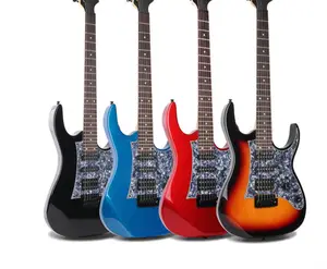 새로운 일렉트릭 기타 초보자 24 프렛 전자 기타 고품질 어쿠스틱 일렉트릭 기타