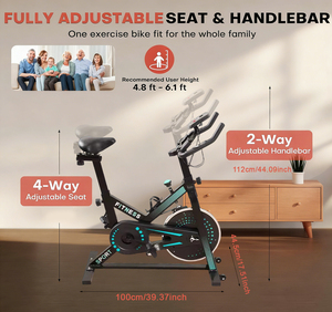 Bicicleta de <span class=keywords><strong>Spinning</strong></span> <span class=keywords><strong>Profesional</strong></span> <span class=keywords><strong>Fija</strong></span> para Gimnasio en Casa, Equipo de Fitness Inteligente para Ejercicio en Interiores - Product Image 2