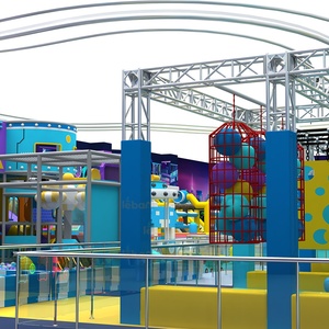 Aire de jeux intérieure commerciale adaptée aux établissements préscolaires, fabriquée en usine, pour lieux commerciaux avec toboggans et piscines à balles - Product Image 3