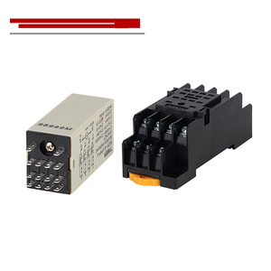 New S 4 Trên 4 Off Relay Hẹn Giờ Thời Gian + Cơ Sở 3A 14Pin Dc24V Ac36V Ac220 Ac380V H3y 4 H3Y-4 Thời Gian Chậm Trễ Tiếp Sức - Product Image 2