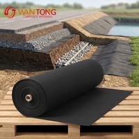 Géotextile non tissé à fibres longues en PET pour le contrôle de l'érosion des pentes et le drainage