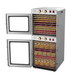 Hot Selling Meat Dry Fruit Industry 25 layers Dehydrate Machine Food Dehydrator Drierr With Stainless Steel Tray