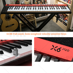 Teclado controlador MIDI profesional MIDIPLUS X8 Pro II de 88 teclas con 128 timbres, escala inteligente, Pitch Bend, tira táctil y pantalla OLED - Product Image 6