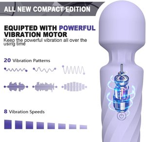 Impermeable de silicona mujer cuerpo Personal AV varita masajeador punto G estimulación del clítoris vibrador adultos juguetes sexuales para mujeres Vagina - Product Image 4