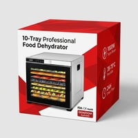 Deshidratador de Alimentos de 10 Bandejas, Totalmente en Acero Inoxidable, 1000W de Alta Potencia, Secador Profesional de Carne y Frutas, Fabricante OEM/ODM