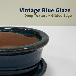 Maceta de Cerámica para Bonsái, Pequeña, Multi-Estilo, con Acabado Azul, Duradera, Ecológica, para Uso en Interiores y Exteriores - Product Image 3