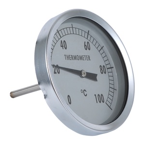 Termômetro bimetal de aço inoxidável, 100mm, medição de pressão para vapor - Product Image 3