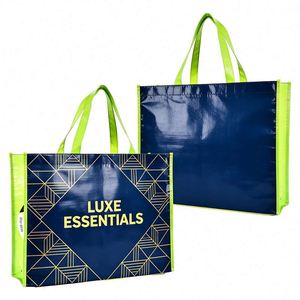 Logo Large Capacity Rpet Laminated Tote Fashion Shopping Bag Custom Promotional <b>Gifts</b> - Product Image 1