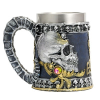 Nouveau Halloween Décoratif Horrible Visage Crâne 600ML Gobelet Tasse Nuit Bar Vaisselle Creative Ornement Bière Tasses pour Bureau